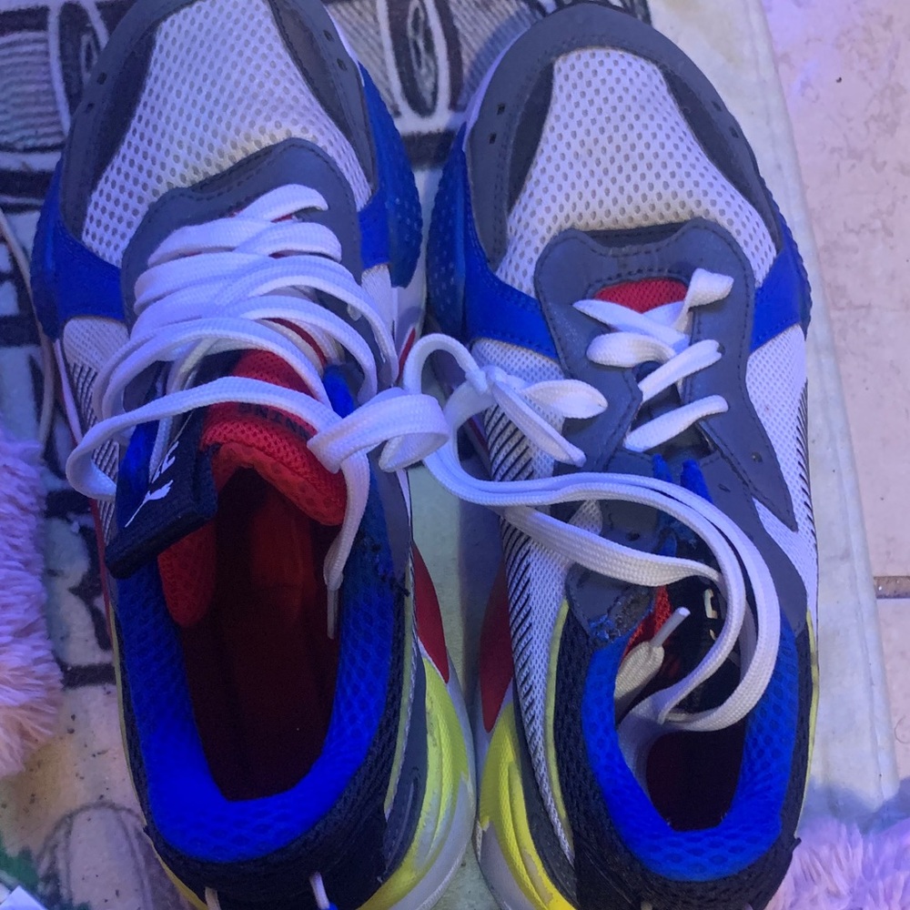Puma Kids Sneakers in Blue, Red, and Yellow